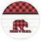 Lumberjack Plaid Icing Circle - Small - Single