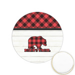 Lumberjack Plaid Printed Cookie Topper - 1.25" (Personalized)