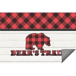 Lumberjack Plaid Indoor / Outdoor Rug - 6'x8' w/ Name or Text