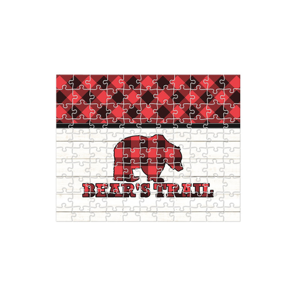 Custom Lumberjack Plaid 110 pc Jigsaw Puzzle (Personalized)