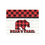 Lumberjack Plaid Jigsaw Puzzles (Personalized)