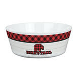 Lumberjack Plaid Kid's Bowl (Personalized)