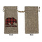 Lumberjack Plaid Large Burlap Gift Bags - Front Approval