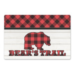 Lumberjack Plaid Large Rectangle Car Magnet (Personalized)