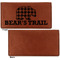 Lumberjack Plaid Leather Checkbook Holder Front and Back Single Sided - Apvl