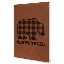 Lumberjack Plaid Leatherette Journal - Large - Single Sided (Personalized)