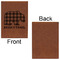 Lumberjack Plaid Leatherette Sketchbooks - Large - Single Sided - Front & Back View