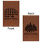 Lumberjack Plaid Leatherette Sketchbooks - Small - Double Sided - Front & Back View