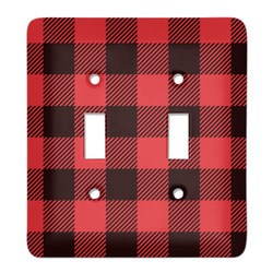 Lumberjack Plaid Light Switch Cover (2 Toggle Plate)