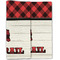 Lumberjack Plaid Linen Placemat - Folded Half (double sided)