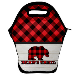 Lumberjack Plaid Lunch Bag w/ Name or Text