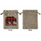 Lumberjack Plaid Medium Burlap Gift Bag - Front Approval