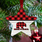 Lumberjack Plaid Metal Star Ornament - Lifestyle