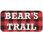 Lumberjack Plaid Mini/Bicycle License Plate (2 Holes) (Personalized)