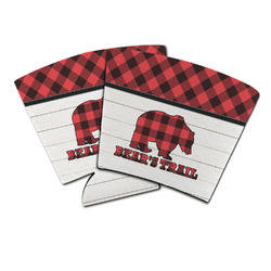 Lumberjack Plaid Party Cup Sleeve (Personalized)