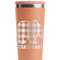 Lumberjack Plaid Peach RTIC Everyday Tumbler - 28 oz. - Close Up