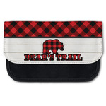 Lumberjack Plaid Canvas Pencil Case w/ Name or Text