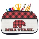 Lumberjack Plaid Neoprene Pencil Case - Medium w/ Name or Text