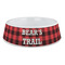 Lumberjack Plaid Plastic Pet Bowls - Large - MAIN