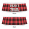 Lumberjack Plaid Plastic Pet Bowls - Small - APPROVAL