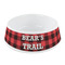 Lumberjack Plaid Plastic Pet Bowls - Small - MAIN