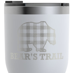 Lumberjack Plaid RTIC Tumbler - White - Engraved Front (Personalized)