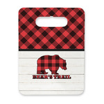 Lumberjack Plaid Rectangular Trivet with Handle (Personalized)