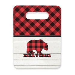 Lumberjack Plaid Rectangular Trivet with Handle (Personalized)