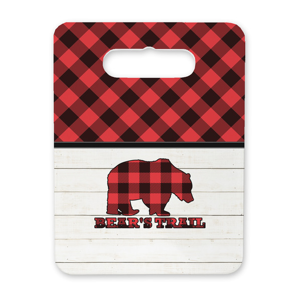 Custom Lumberjack Plaid Rectangular Trivet with Handle (Personalized)