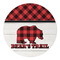 Lumberjack Plaid Round Paper Coaster - Approval