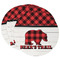 Lumberjack Plaid Round Paper Coaster - Main