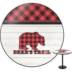 Lumberjack Plaid Round Table (Personalized)