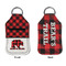 Lumberjack Plaid Sanitizer Holder Keychain - Small APPROVAL (Flat)