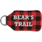 Lumberjack Plaid Sanitizer Holder Keychain - Small (Back)