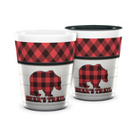 Lumberjack Plaid Ceramic Shot Glass - 1.5 oz (Personalized)