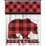 Lumberjack Plaid Extra Long Shower Curtain - 70"x84" (Personalized)