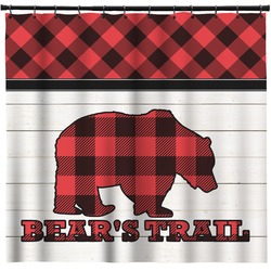 Lumberjack Plaid Shower Curtain - 71" x 74" (Personalized)