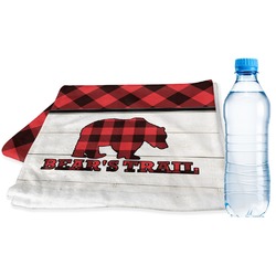 Lumberjack Plaid Sports & Fitness Towel (Personalized)