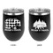 Lumberjack Plaid Stainless Wine Tumblers - Black - Double Sided - Approval