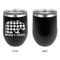 Lumberjack Plaid Stainless Wine Tumblers - Black - Single Sided - Approval