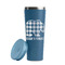 Lumberjack Plaid Steel Blue RTIC Everyday Tumbler - 28 oz. - Lid Off