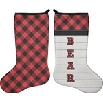 Lumberjack Plaid Holiday Stocking - Double-Sided - Neoprene (Personalized)