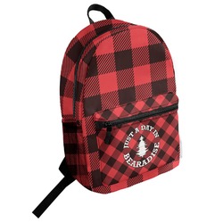 Lumberjack Plaid Student Backpack (Personalized)