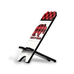 Lumberjack Plaid Stylized Cell Phone Stand - Large (Personalized)