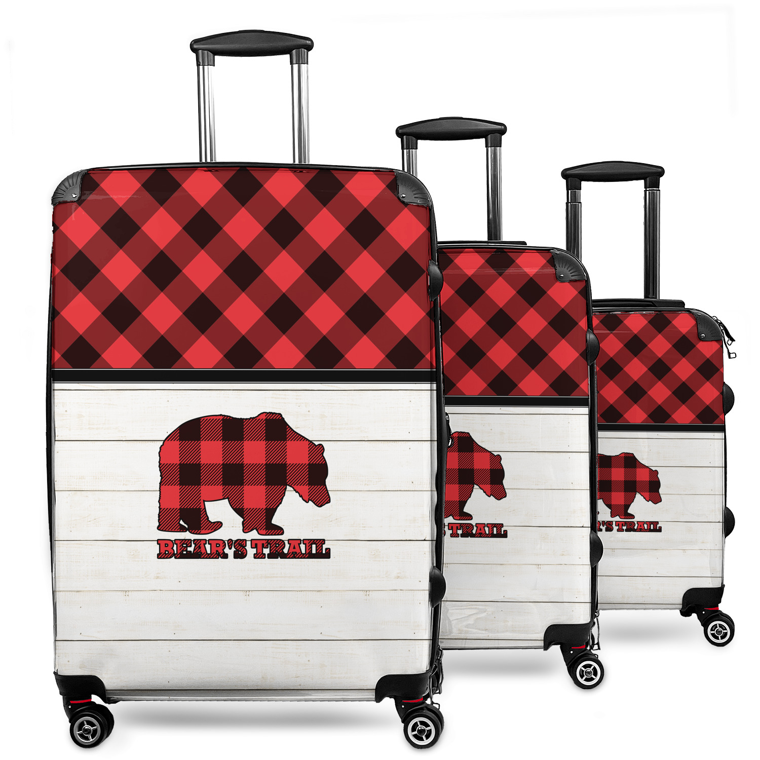 plaid carry on luggage