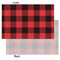 Lumberjack Plaid Tissue Paper - Heavyweight - Small - Front & Back