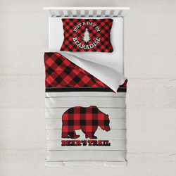 Lumberjack Plaid Toddler Bedding w/ Name or Text