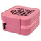 Lumberjack Plaid Travel Jewelry Boxes - Leather - Pink - View from Rear