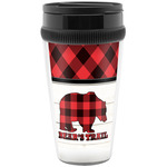 Lumberjack Plaid Acrylic Travel Mug without Handle (Personalized)