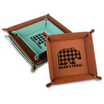 Lumberjack Plaid Faux Leather Dice Tray (Personalized)